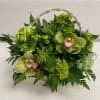 Basket of greens for ST. Patricks Day or Green flower lovers