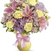 Pretty pastels and delicate flowers make this a feminine classic for your