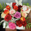 Our premium quality multicolor roses are complemented with wonderfully fragrant premium greens.Please