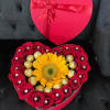 Beutiful heart box for any ocassion including chocolate 