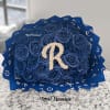 Our Blue Glitter Roses start as premium fresh blooms, carefully custom-colored to