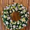 All White Circle Wreath