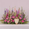 Pink Lavender Purple and White floral scape makes a perfect backdrop for