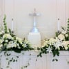 URN/PICTURE TABLE ARRANGEMENTS
YOUR CHOICE OF FLOWERS AND COLORS 