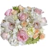 Classic and Beautiful, this arrangement whispers luxury. Soft pinks, whites and creams