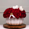 This breathtaking arrangement features 101 premium red roses beautifully presented in a