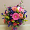 Flowers and a tumbler!!!
Party-Ready!  Take a bite out of the rainbow