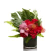 Roses mixed with tropical florals exotic foliage and ferns
