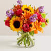 Like a comforting embrace, our vibrant bouquet expresses your warm wishes beautifully.