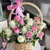 A graceful combination of flowers in basket