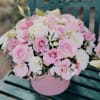  The Gentle Embrace bouquet beautifully combines the delicate petals of eustoma