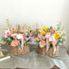 Mothers day special! Whicker basket filled with roses, other flowers, and orchids