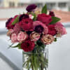 Fall inspired design with these amazing deep hues of pinks and toffee
