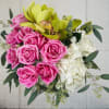 Stunning English Garden Design with Lush Lime Green, Hot Pink, and White