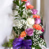 This arrangement features lavender roses as the main focal point,
symbolizing enchantment and