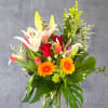Gorgeous bouquet of bright fresh flowers. 