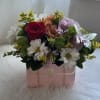 Decorative bag with mixed flowers, especially for her (Bag color will vary)