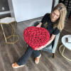 For a truly special someone, a 3D-shaped signature heart box filled with