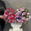 Beautiful artwork for statement enthusiasts.
Premium flower arrangement in purple and pink hues

