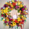 Assorted flowers of beautiful mixed colors to celebrate a life well lived.