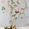 An Easter egg tree is a spring decoration where painted eggs are