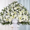 Symbolizing peace, serenity and purity, white flowers can help comfort those grieving