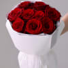 Bouquet of red roses.

Standard size - 9 roses
Deluxe size - 15 roses