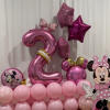Standing balloon decor with party theme