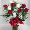 Red and white roses perfect combination for Mother&#039;s Day, Anniversary, Valentines Day