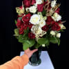 Royal Majesty &ndash; XL Arrangement of White, Red, and Baby Roses with