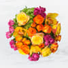 This cylindrical vase of flowers is kind of like a time capsule