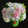 The perfect arrangement for any occasion, clean lines, orchids , hydrangeas and