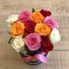 Send a little love with this beautiful arrangement of 12 mixed color