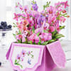 Flower Pop Up Cards Paper Flower Bouquet Card Box 3D Popup Flower