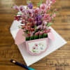 Flower Pop Up Cards Paper Flower Bouquet Card Box 3D Popup Flower