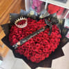 Corazon de 150 rosas rojas 
Heart of 150 red roses