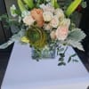 Peach and gray mix
