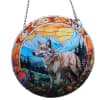 Illuminate your space with our stunning 6&quot; Wolf Suncatcher, crafted from high-quality