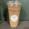 Cold Brew, Creamer with White Chocolate and Mocha flavoring over ice and
