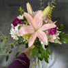 introducing Our New Design Luna hand tied bouquet, beautifully arranged with lilies