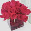 This stunning arrangement is packed with twelve (12) beautiful and fresh red