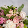 Introducing our White Peony and Pink Rose Ensemble. Set in a circular