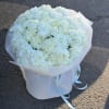 large bouquet of snow-white hydrangeas
