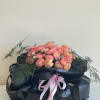 Bouquet with peach ranunculus