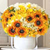Brighten someone&#039;s day with this vibrant bouquet. Sunflowers symbolize loyalty, longevity, and