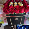 bag,roses and chocolate