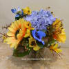 From our Permanent Botanicals collection, order this silk floral arrangement of sunflowers