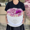 65-70 fresh roses. Color of fresh roses can be changed to other
