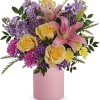 Cheers to you! Celebrate any day with this cheerful gift of pink