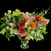 Tall garden style arrangement with premium seasonal blooms in your color palette